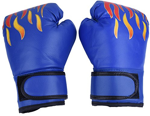 VGEBY1 1 Paar Kinder Boxhandschuhe, Kickboxing Sparring Trainingshandschuhe Boxsack Muay Thai Mitts für Kinder, Jugend(Blau) Boxausrüstung
