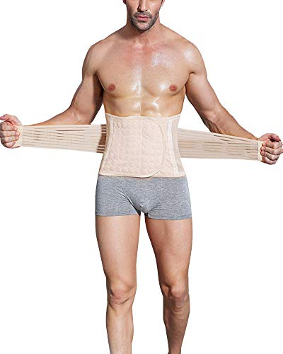 Runyue Herren Figurformende Korsett Bauchweggürtel Körperformendes Gürtel Körper Unterwäsche Nackt XL