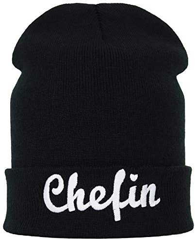 Stickad mössa: Chefin present chef boss streetwear hustru till bröllopsdag vintermössa/ullmössa/huva damer unisex sjömansmössa/rullmössa/arbetsmössa svart lång beanie mössa en storlek