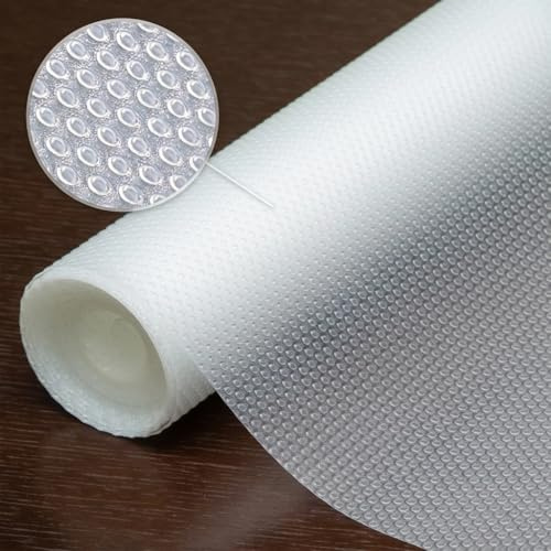 CORODO Antirutschmatte, Schubladenmatte Eva Nicht Klebende, Verdickt Wasserdicht Antirutschmatte Schubladen für Kabinett Schrank Schublade (44.5cmx610cm)