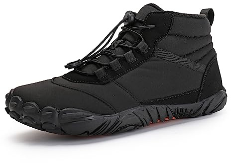 Polar - Non-Slip & Water-Resistant Winter Barefoot Shoes (Unisex) Purestep (6,Black)