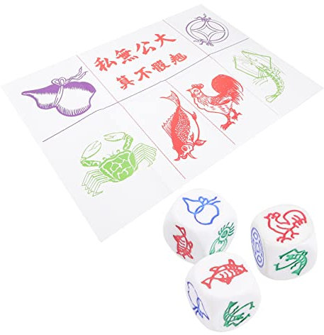 DIKACA 2 Juegos Favor de Fiesta Juegos Mesa Board Games Juegos de mesas Dados de Entretenimiento Juegos Fiesta Juegos de Barra Accesorios de Dados de Juego Dados de Halloween el plastico