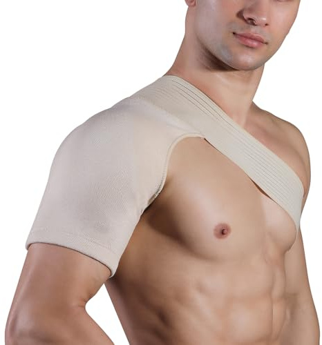 llikknve Shoulder Support, Adjustable Rotator Cuff Shoulder Support, Rotator Cuff Brace for Pain Relief, Sports, Sleep, Work, Injury Prevention