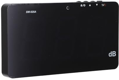 FTVOGUE Sonomètre Mural, Matériau ABS, Mesure Précise du Niveau Sonore DB, Idéal pour une Utilisation au Bureau et à l'hôpital