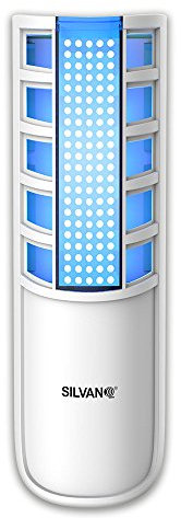 SILVANO Insecticide Électrique avec Piège Adhésif - Comprend 2 Tubes UVA Longue Durée - Piège Les Mites et Les Mouches - Puissance 9W - Exposition à 360º - Lutte Contre Les Insectes Nuisibles