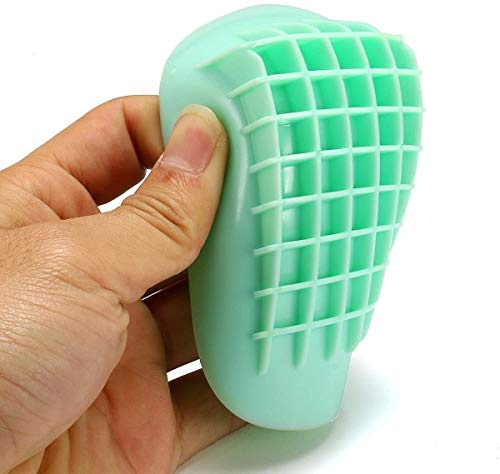 Pedimend™ - 4 paia (8 pezzi) di coppe per tallone in gel resistente per tendinite tibiale posteriore e sport, sollievo dal dolore di Achille | Solette a doppio cuscino per fascite plantare | Supporto