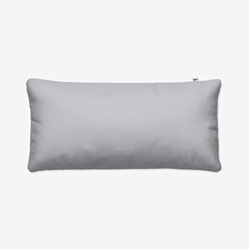 Wolkenfeld Kissenbezug 40x80 Hellgrau - kuschelig weich & bügelfrei - Superweicher Kopfkissenbezug - Kissenhülle mit verdecktem Reißverschluss