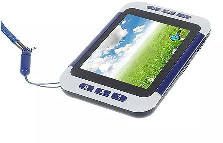 Loupe Numérique Portative, Aides À La Lecture Électroniques Portables avec Écran LCD De 3,5 Pouces, Aides Visuelles Électroniques, Agrandissement De Texte 2X-32X, pour Malvoyants