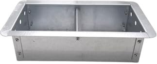 FONDERIA BONGIOVANNI | Cassetto in Lamiera Zincata | Raccolta della Cenere | Cassetto per Camino | 30x16x8 h cm | Attrezzatura Camino