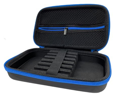 Zkydhbd Funda rígida de transporte para dardos de punta de acero y dardos de punta suave, bolsa de transporte para accesorios de dardos, Blue