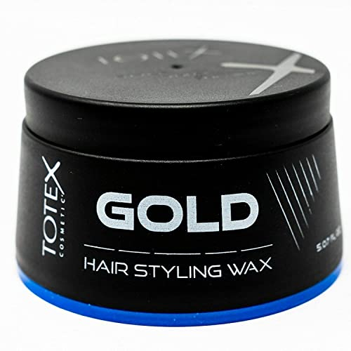 Totex GOLD Haarwachs I Gold Hair Styling Wax I Vintage Duftendes Haarwachs I glänzenden und natürlichen Haarlook I maximale Kontrolle I 150ml