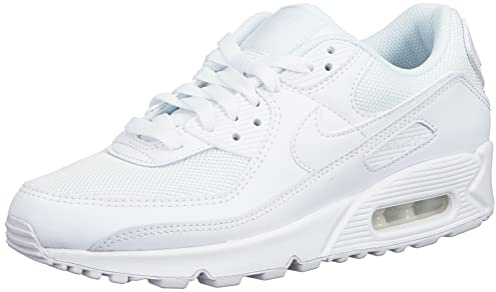 Nike Damen Nike Air Max 90 Women's Shoe sneakers, Weiß White White White Wolf Grey, 39 EU