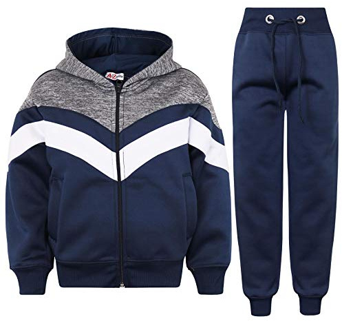 A2Z 4 Kids Boys Girls Contrast Panel - T.S 312 Navy 7-8