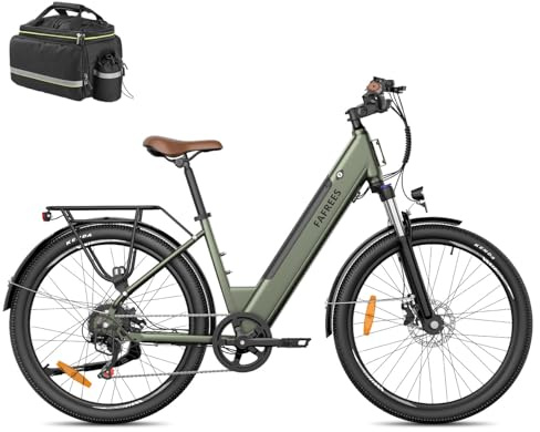 Fafrees F26 Pro Electric Bike for Adults, 26 Inch Low Step Electric Bicycle Pedal Assist EAPC, 36V 16AH Removable Battery, City Ebike for Daily Commuting and Leisure Riding