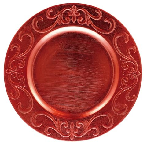 Cucina & Cottura Sottopiatto rotondo in plastica rosso - diam. cm. 33