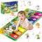 UCAMP Klaviermatte für Kinder,musikmatte Kinder ab 1 Jahr,Große Musikmatte mit 10Tiere,kinderspielzeug ab 1 Jahr,Baby Spielzeug,Weihnachts Geburtstag Geschenke(110cm*43cm)