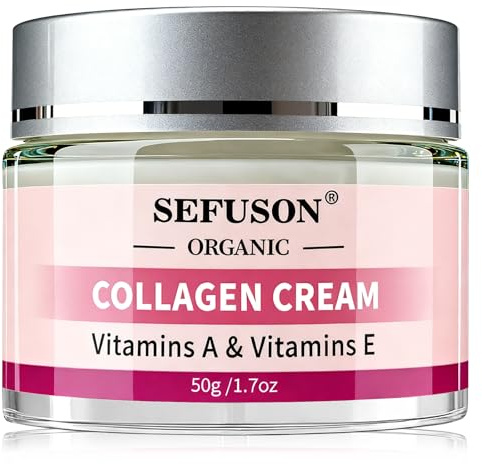 Collagen Face Cream with Retinol & Hyaluronic Acid | Anti-Ageing & Anti-Wrinkle Moisturiser | Day & Night Facial Cream for Face & Neck, 50ml