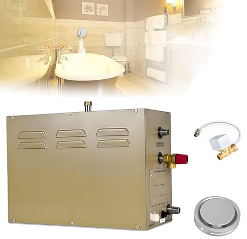 WTRYRN Generador de Vapor de Lujo con autodrenaje, generador de Ducha de Vapor con Control Impermeable, para Villas, Apartamentos de Lujo y hoteles. 10.5KW