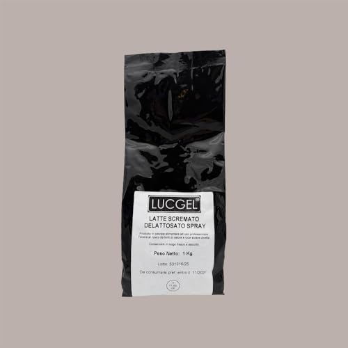 Latte in Polvere Scremato Istantaneo Delattosato Senza Lattosio, Lucgel, 1 kg