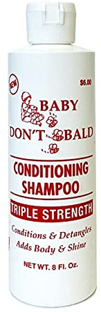 Baby Don't Bald Conditioning Shampoo Triple Strength 8 oz