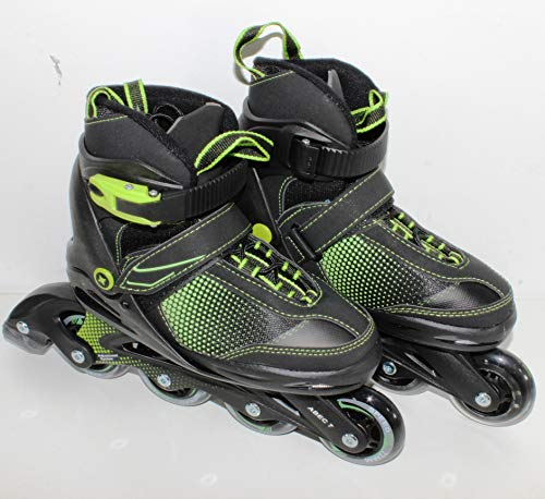 Softboot Inliner 29-33 | Inline Skates 5in1 Black-Style 5-Fach längen- und weitenverstellbar 09363