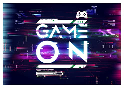 WallArena - Vlies Fototapete Kinderzimmer 254x184 cm Jungen Gaming Gamer Jungs Spielekonsole Jugendzimmer - Fototapeten Tapeten für Kinder Kindertapete - Vliestapete Wandtapete Tapete 3D Effekt