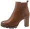 Elara Damen Stiefeletten Ankle Boots Q BZ66019-KB Camel-37