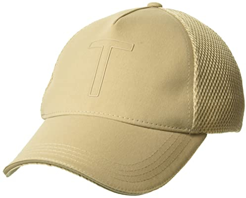 Ted Baker Herren Ehtanee Kappe aus Netzstoff und Baumwolle Baseballkappe, Camel, Large