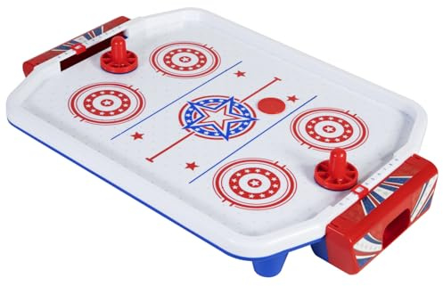 Merchant Ambassador Retro Arcade Electronic: Air Hockey - Tabletop Game, Powerful Airflow, 2 Players, Ages 6+