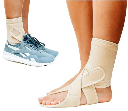 Drop Foot Brace, AFO, AFO Foot Drop Brace, Foot Drop Brace for Walking, AFO Brace, Drop Foot Brace for Walking, Foot Support Brace, Foot Drop Brace for Sleeping (Left- One Size)