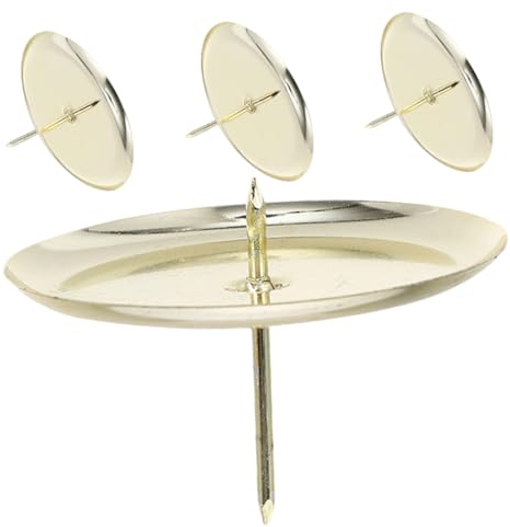 PRETYZOOM 4pcs Candle Holder Round Iron Candle Fixing Holders for Tea Lights Modern Table Decoration for Thanksgiving Christmas and Year Celebrations