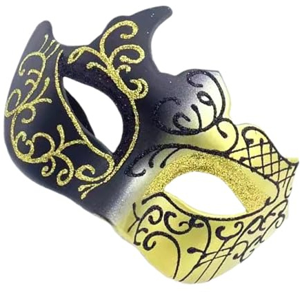 Holdes Mascarade för män halva ansikte, balmaskerad för män | Mardi Gras Half Face Ball, Mascarade, modeaccessoarer, maskerad mask för bröllop, karneval, fest