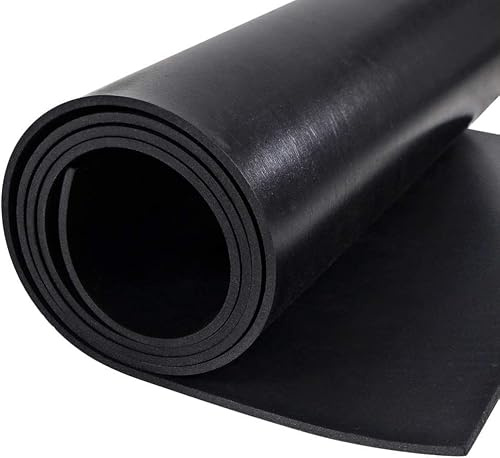 petour Gummimatt 2 000 (L) x 1 000 (B) x 3 (D) mm metervara, halkfri matta, gummigolvmatta, garagegolv, golvskyddsmatta, gummiplatta, gummiremsor för källare, garage, verkstad, industri