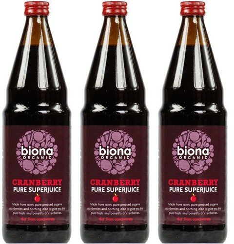 Organic Pure Cranberry Juice (750ml) x 3 Pack Saver Deal