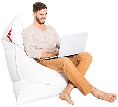 QSack Saco de Asiento Kult Saco EPS microperlas Asiento Saco Relleno sin sustancias nocivas con funda interior Puf Puf, piel sintética (funda, aprox. 135 x 170 cm, XXL Puf Interior, Piel sintética,