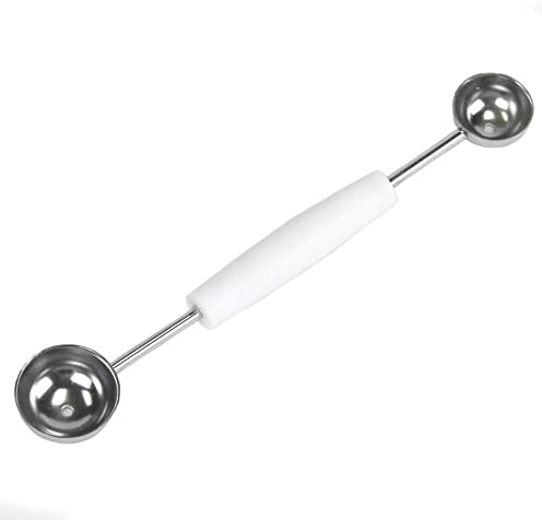 Chef Craft 20974 Doppelseitiger Edelstahl Melonenausstecher, Weiß