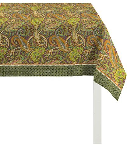 Apelt Tischdecke, Baumwolle, grün, 130 x 130 x 0.2 cm