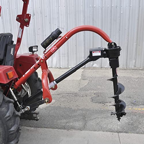 Tool Tuff Model 400 3-Point Tractor Post Hole Digger for Compact/Sub-Compact/Cat 0 Tractors with 6 Auger.