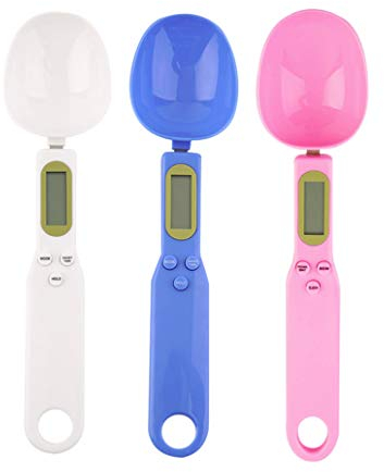 Mengshen Bilancia portatile Bilancia per la casa e la cucina di alta precisione 1.1lb / 500g (0.1g) Strumenti di pesatura elettronici LCD digitali accurati Accessori da cucina Blu