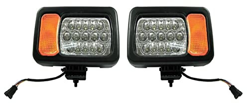 Fanali Fari con Frecce Dx Sx Luce Anteriore Cablaggio 12/24V 4 Funzioni Trattore