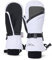 Caracaleap Skihandschuhe Winterhandschuhe Handschuhe Herren Damen Winter Schnee Fäustlinge Wasserdicht Winter Handschuhe Weiß L-XL