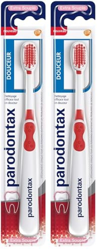 Parodontax Brosse À Dents Douceur Extra Souple, Aide à Arrêter et Prévenir Le Saignement Des Gencives, Modèle Aléatoire (Lot de 2)