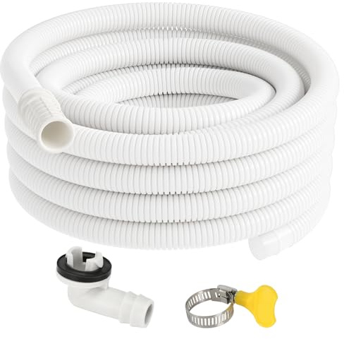 BEWAVE Air Conditioner Drain Hose Kit, Universal Durable Drain Pipe for Mini Split AC Ductless Heat Pump, Portable AC Washer Dishwasher, 20 FT