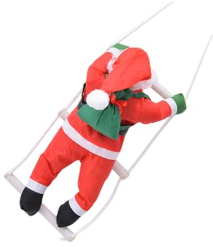 IMIKEYA 1Stk Weihnachtsmann-Seil weihnachtsdekoration Plüsch gefüllt Ornament Weihnachtspuppe zum Aufhängen Weihnachtsschmuck Haushalt Dekorationen Anhänger Hölzern