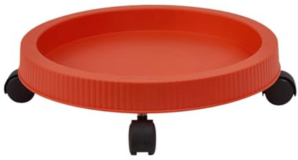 Vasi Per Piante Da Interno Torre Fragola Torre Fioriera su Ruote Giardino Verticale Colonna a Spirale Set di Vasi da Giardino con Rullo Vaso da Fiori Impilabile (Brick Red2, One Size)