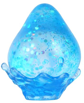 Jouet Cube Anti-Stress, Bleu Doux Joli Cube Sensoriel Balle à Presser Jouet Anti-Stress Décoration Bureau Idéale et Cadeaux Fête pour Enfants et Adultes(Style Fraise)