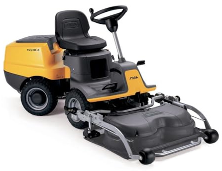 STIGA Park 300 LC Trattorino Tagliaerba Frontale con Motore a Benzina 414 cc, Piatto Combi 85 cm QuickFlip, Sterzo Articolato, Trasmissione Idrostatica