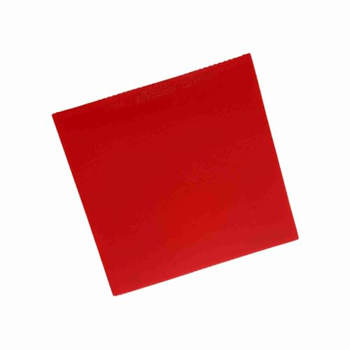 Generic Högpresterande Pingisgummi Speciallimmat Material Förbättra Avkänningsförmåga Svart 7,1x7,1x0,8 Tum för Bordtennisentusiaster (Röd)