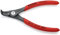 KNIPEX Präzisions-Sicherungsringzange für Außenringe auf Wellen mit rutschhemmendem Kunststoff überzogen grau atramentiert 130 mm 49 21 A11