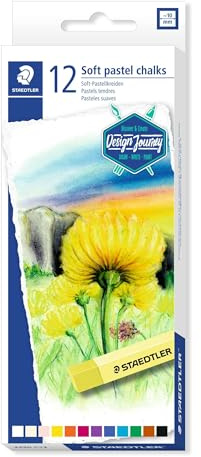 Staedtler 2430 C12 - Pasteles, caja de cartón de 12 ceras